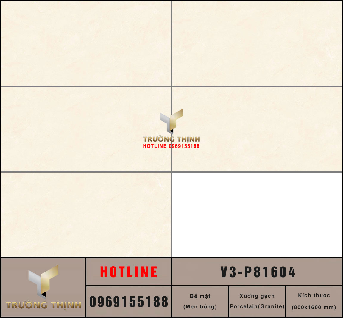 Gạch ốp lát khổ lớn 800x1600 Viglacera vân đá V3-P81604: Đẳng cấp cho không gian hiện đại