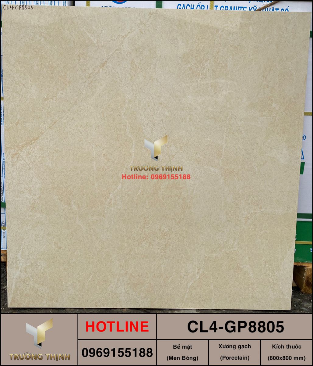 Gạch ốp lát 800x800 Viglacera Cửu Long CL4-GP8805