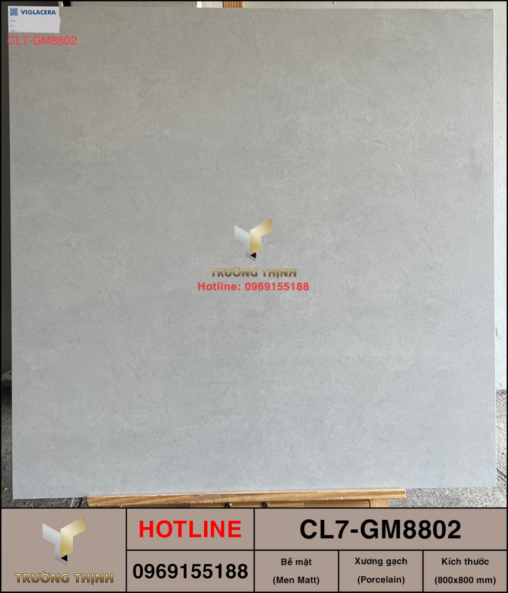 Gạch ốp lát 800x800 Viglacera Cửu Long CL7-GM8802