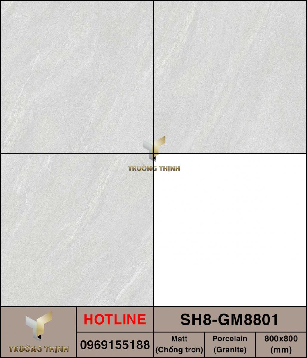 Gạch lát nền 800x800 Viglacera SH8-GM8801