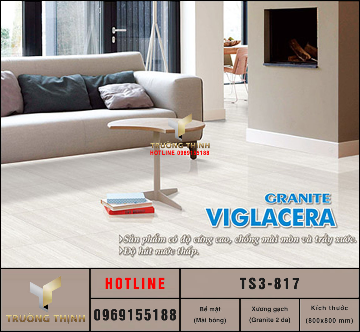 Gạch lát nền 800x800 Viglacera TS3-817