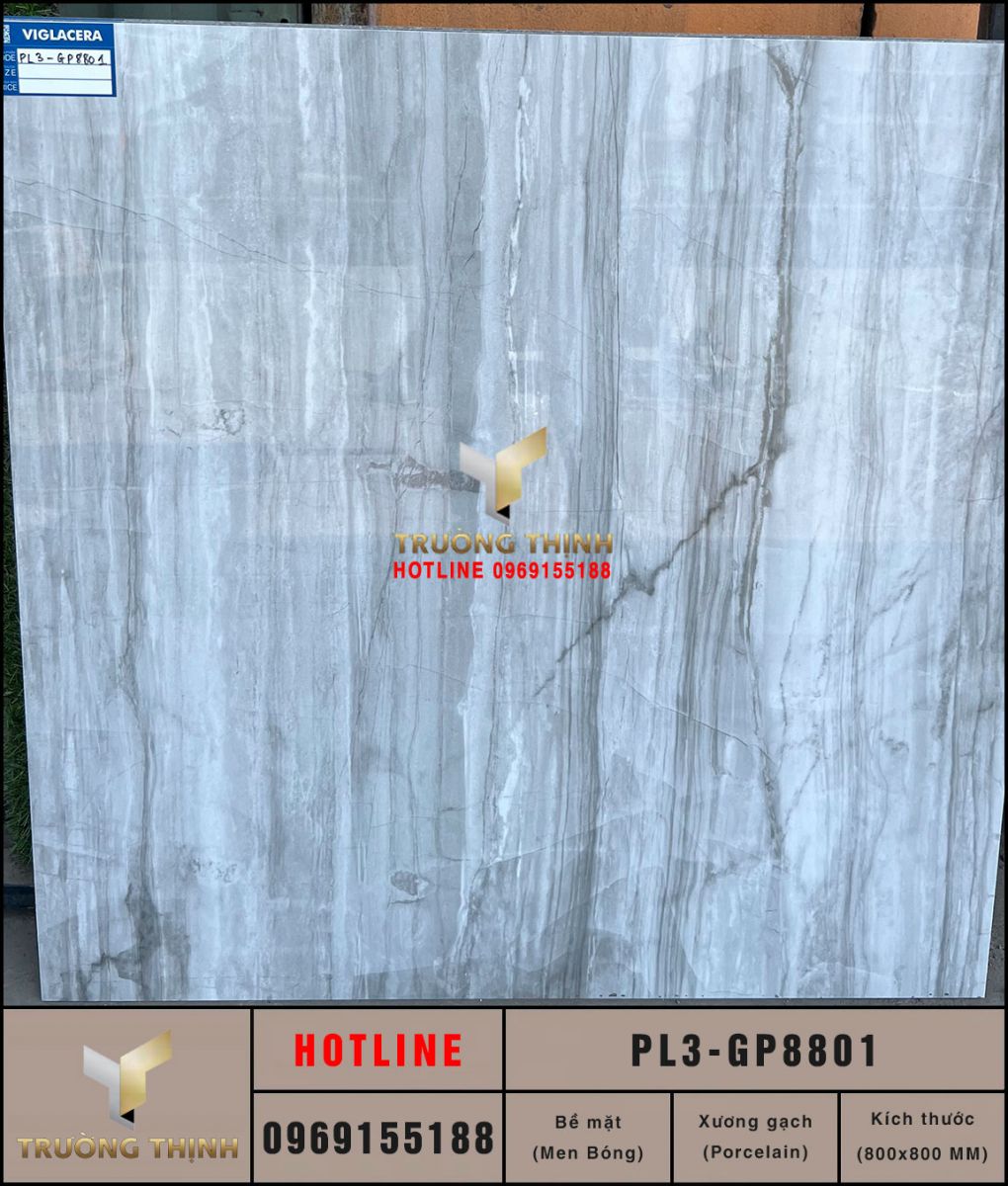 Gạch granite vân đá Viglacera Platinum PL3-GP8801 cao cấp