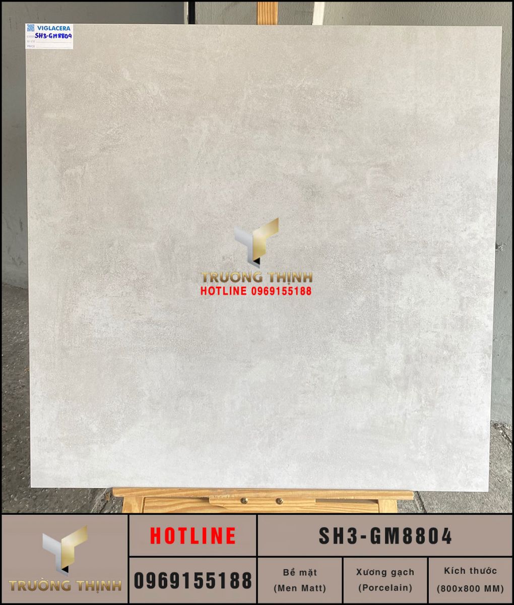 Gạch granite vân xi măng 800x800 Viglacera SH3-GM8804 giá rẻ