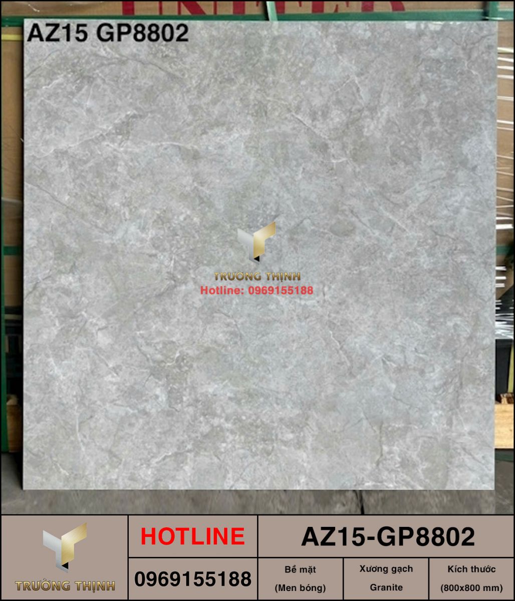 Gạch lát Porcelain vân đá 800x800 Viglacera AZ15-GP8802 - Sang trọng, bền đẹp cho mọi công trình
