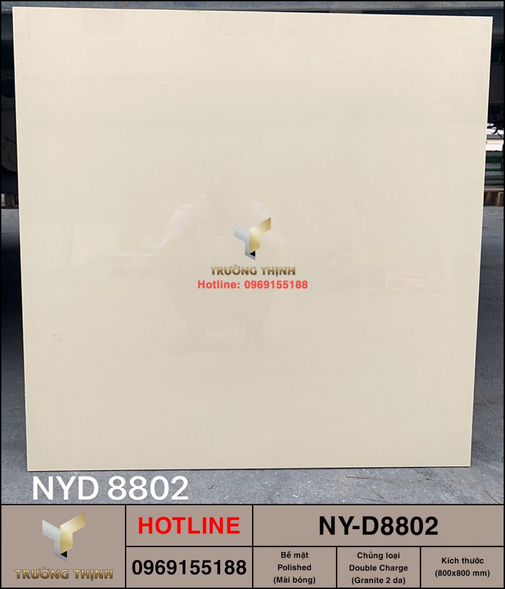 Gạch lát granite đơn màu 2 da 800x800 Viglacera NY-D8802