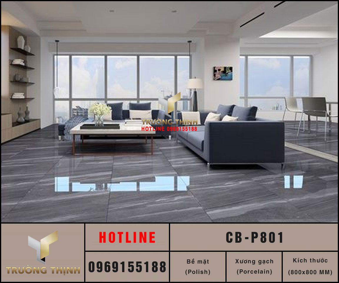 Gạch lát nền 800x800 Viglacera Platinum CB-P801 cao cấp