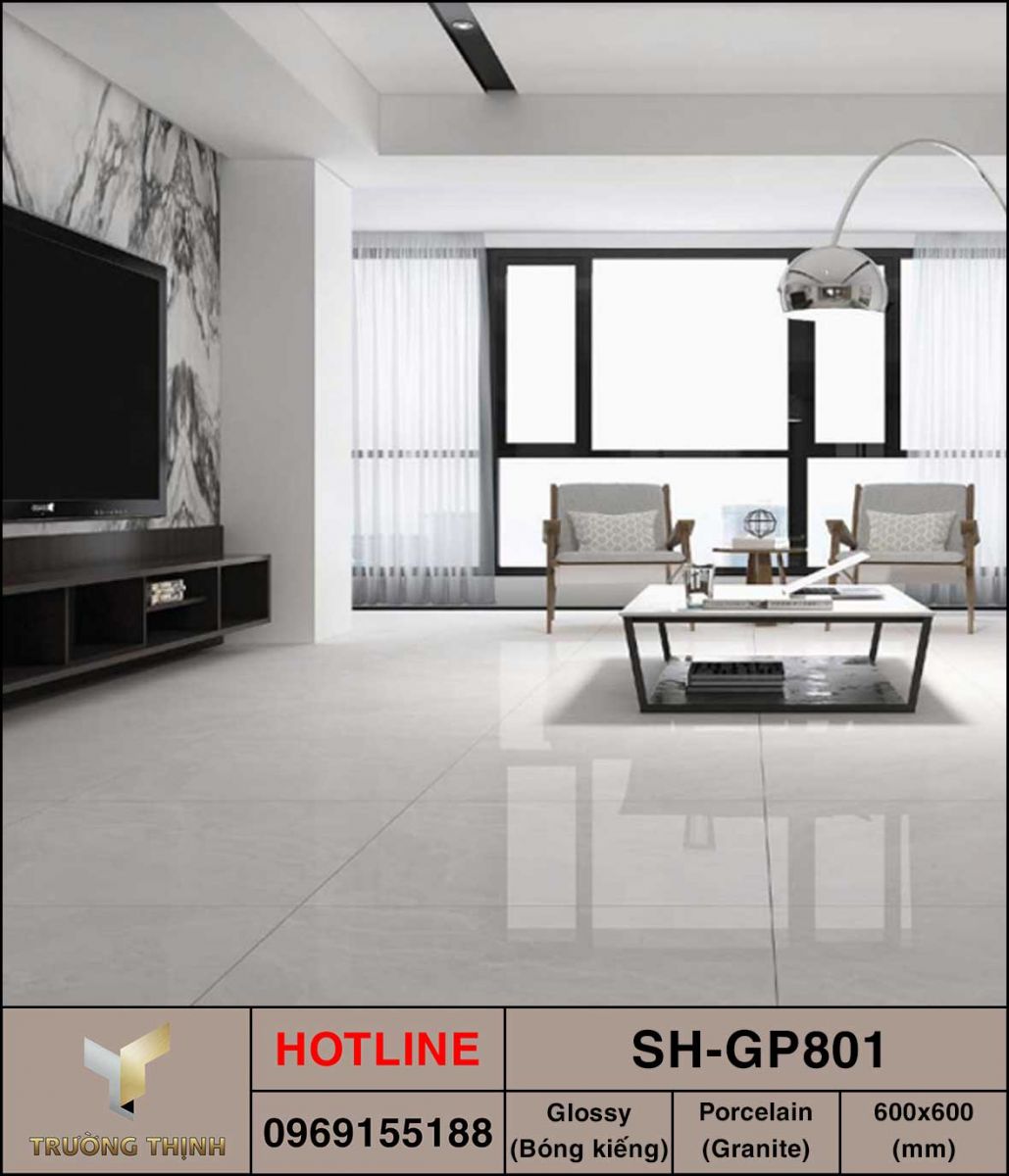 Ảnh mẫu 3D gạch lát nền 800x800 Viglacera SH-GP801