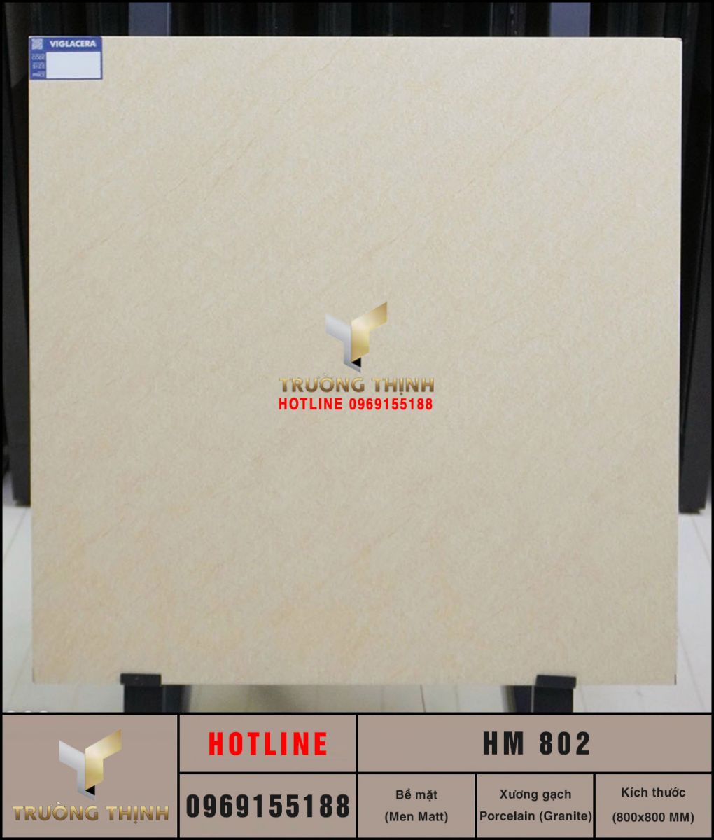 Gạch lát nền giả đá 800x800 Viglacera HM 802 – Sang trọng, Bền đẹp cho mọi không gian