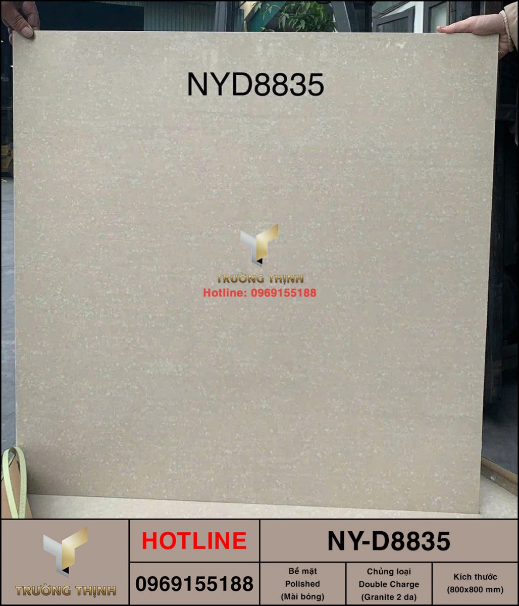 Gạch lát nền granite 2 da 800x800 Viglacera NY-D8835 Chính Hãng - Trường Thịnh