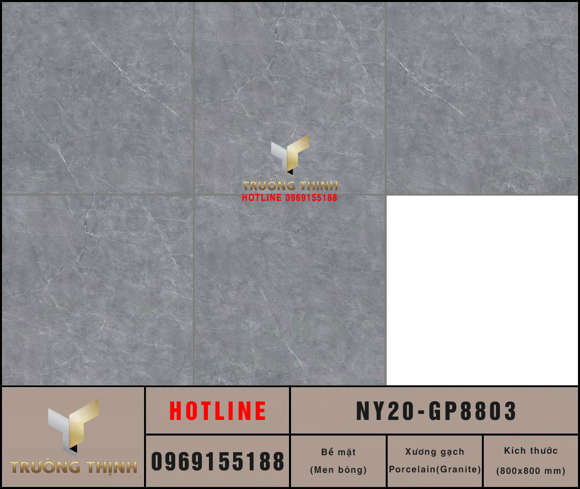 Gạch lát nền granite 800x800 Viglacera California NY20-GP8803: Vẻ đẹp thượng lưu cho mọi công trình