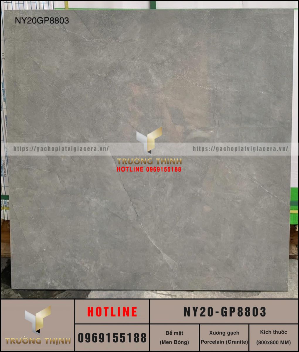 Gạch lát nền Viglacera NY20-GP8803 800x800: Đẳng cấp Ý trong không gian Việt