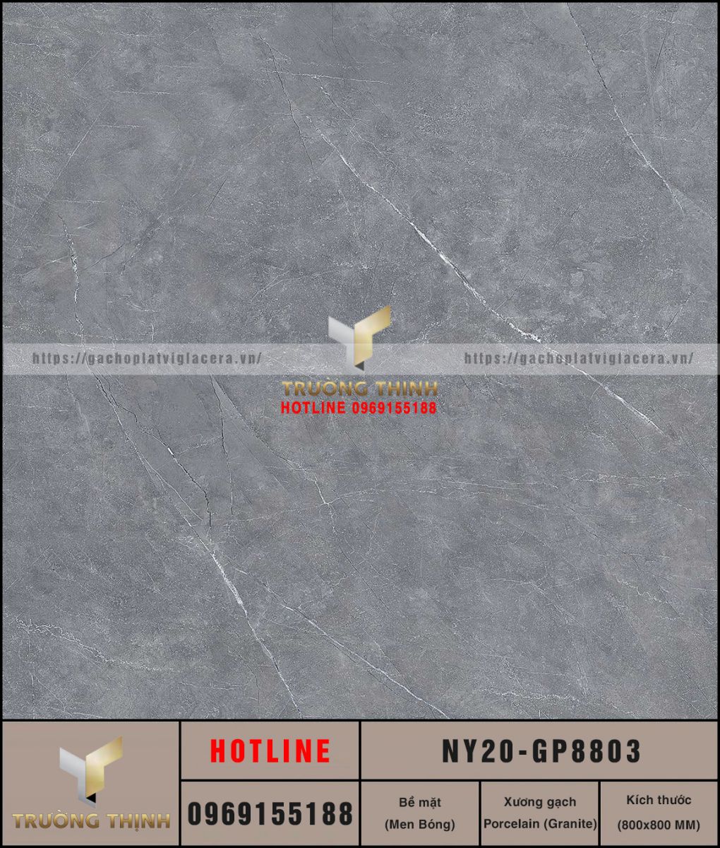 Gạch lát nền granite 800x800 Viglacera California NY20-GP8803: Vẻ đẹp thượng lưu cho mọi công trình