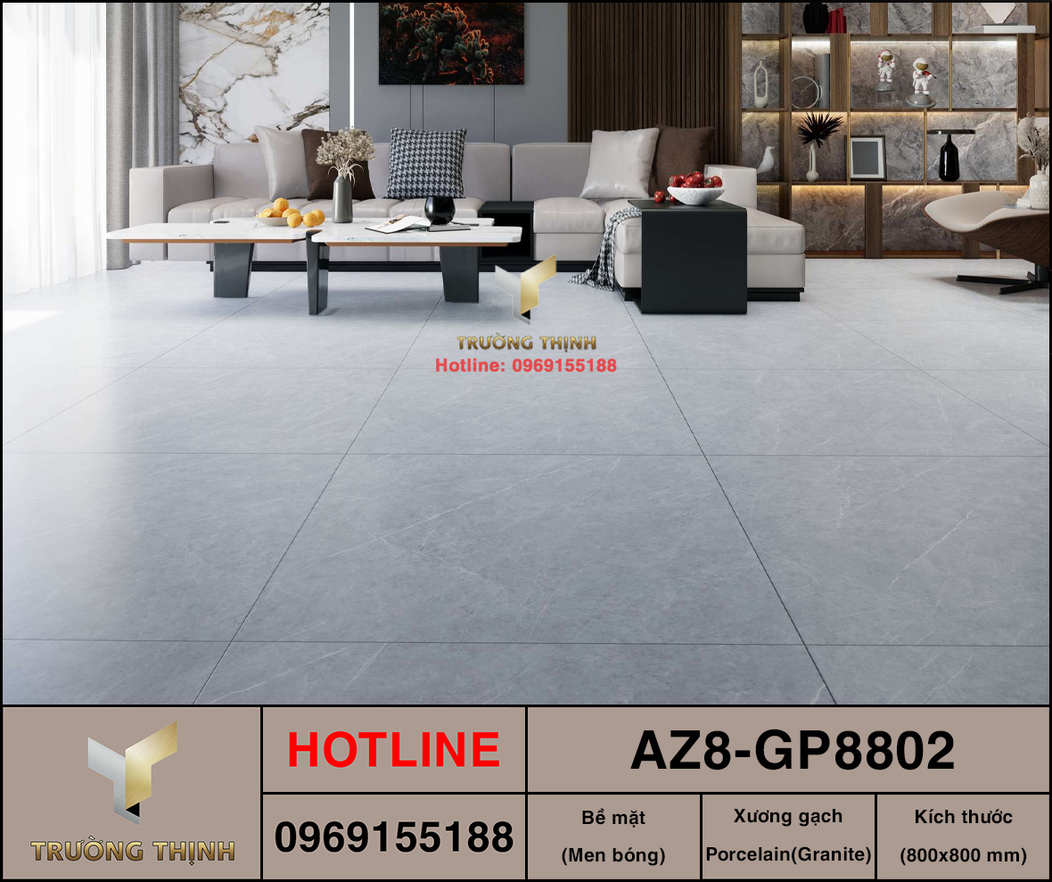 Gạch lát nền 800x800 Viglacera United Arizona AZ8-GP8802