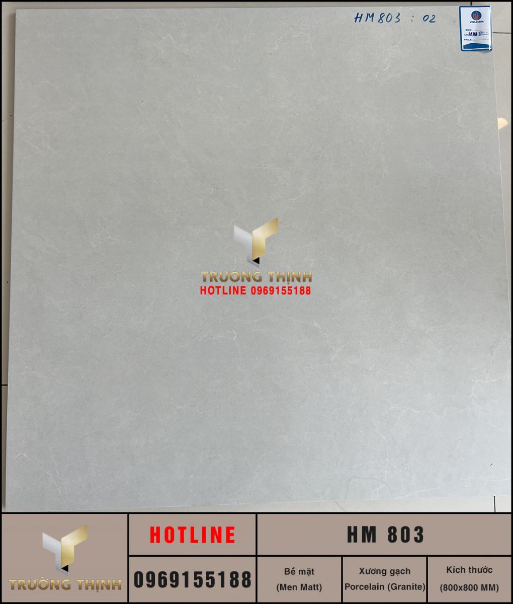 Gạch Lát Nền Men Khô 800x800 Viglacera HM 803 – Sang Trọng, Bền Đẹp Cho Mọi Công Trình