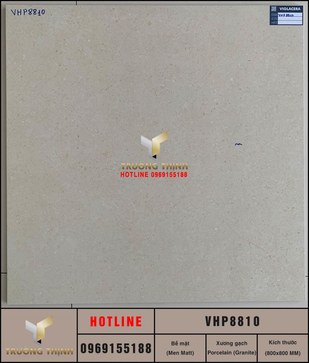 Gạch Lát Nền Men Khô 800x800 Viglacera VHP8810 – Sang Trọng & Bền Đẹp
