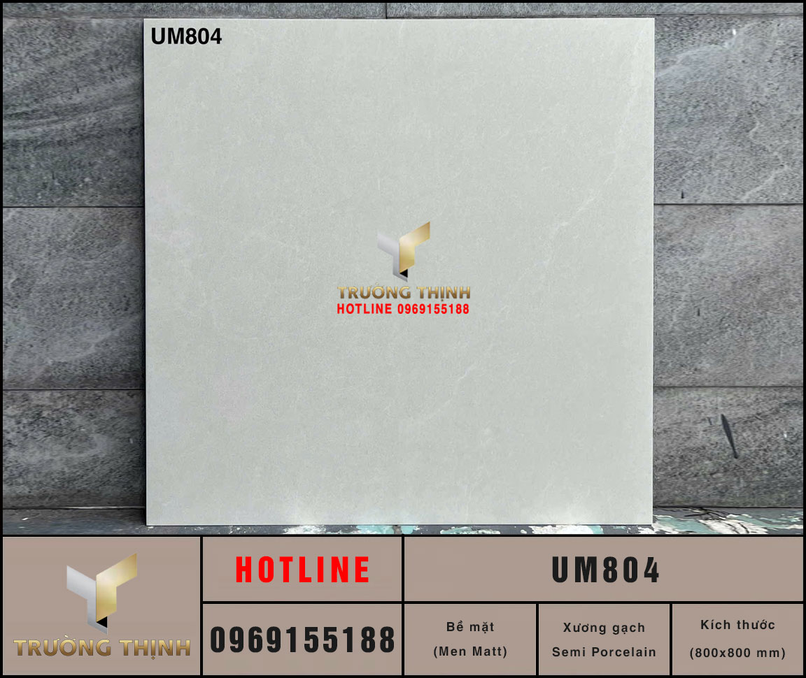 Gạch lát nền men Matt màu be 800x800 Viglacera UM804 – Giá Tốt