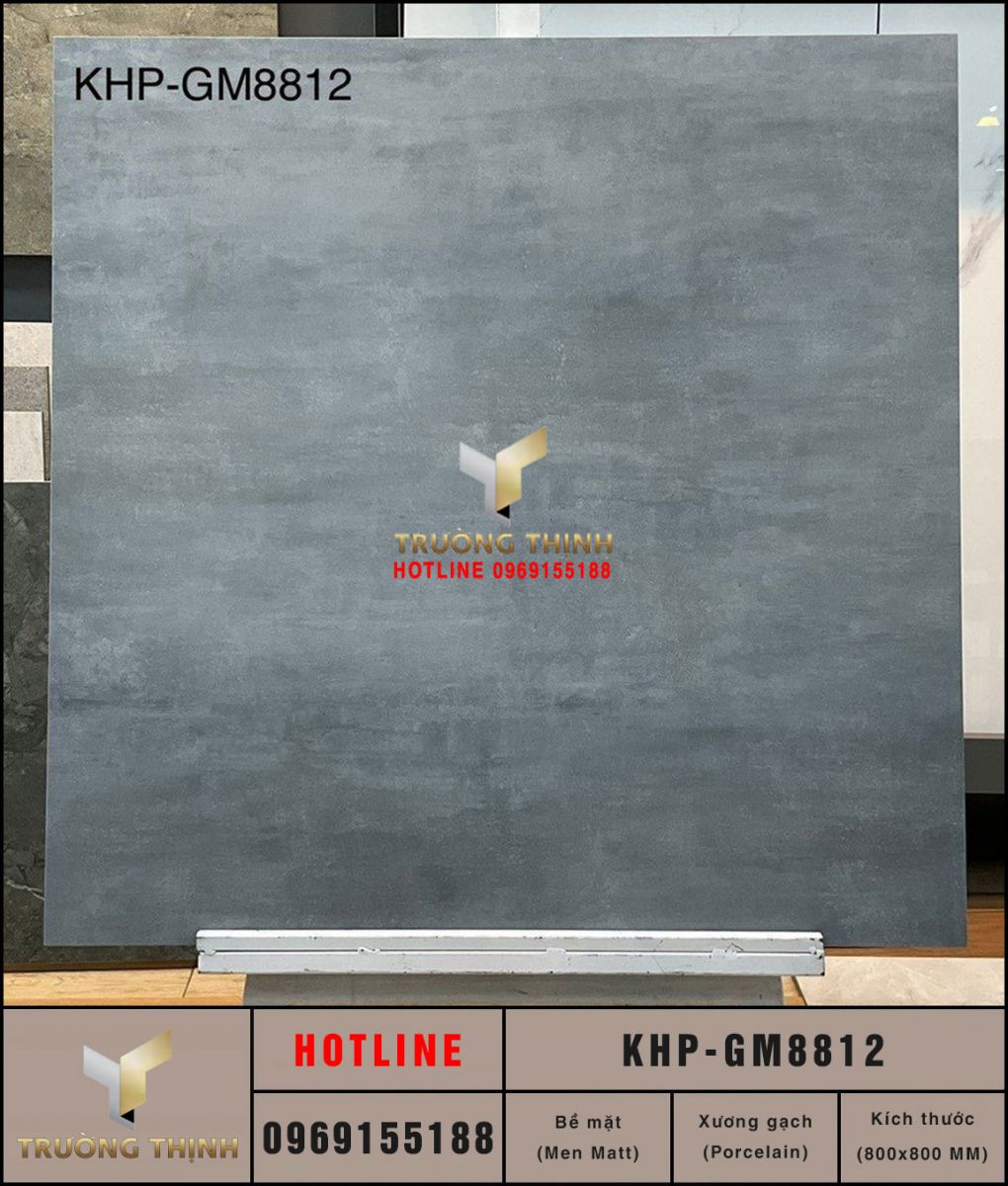 Gạch lát nền vân xi măng 800x800 Viglacera KHP-GM8812 giá rẻ
