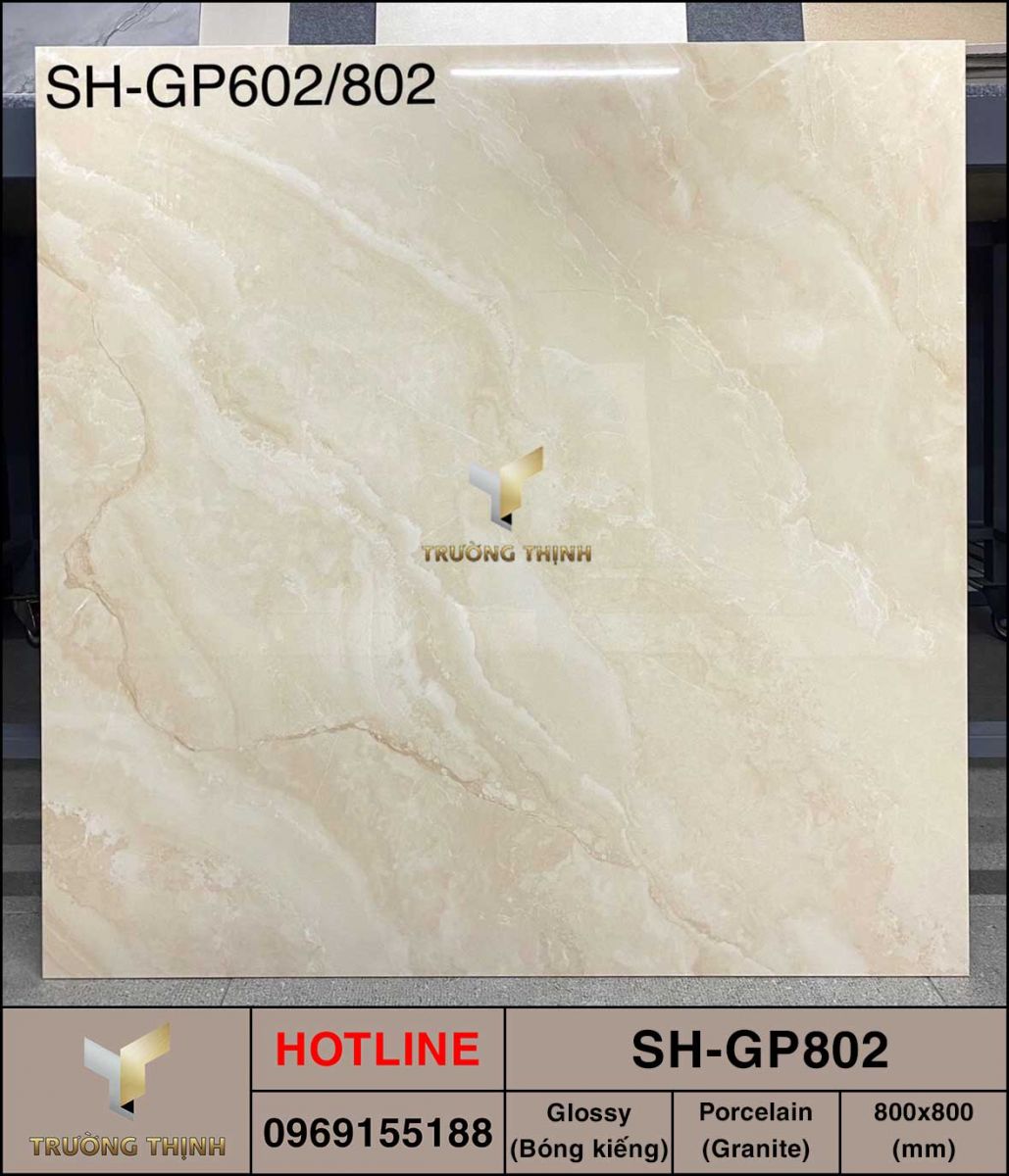Gạch lát sàn 800x800 Viglacera SH-GP802 vân đá