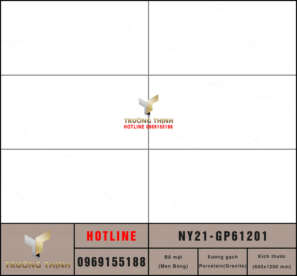 Gạch ốp lát granite trắng vân mây 600x1200 Viglacera NY21-GP61201: Đẳng cấp từ Bộ sưu tập United New York