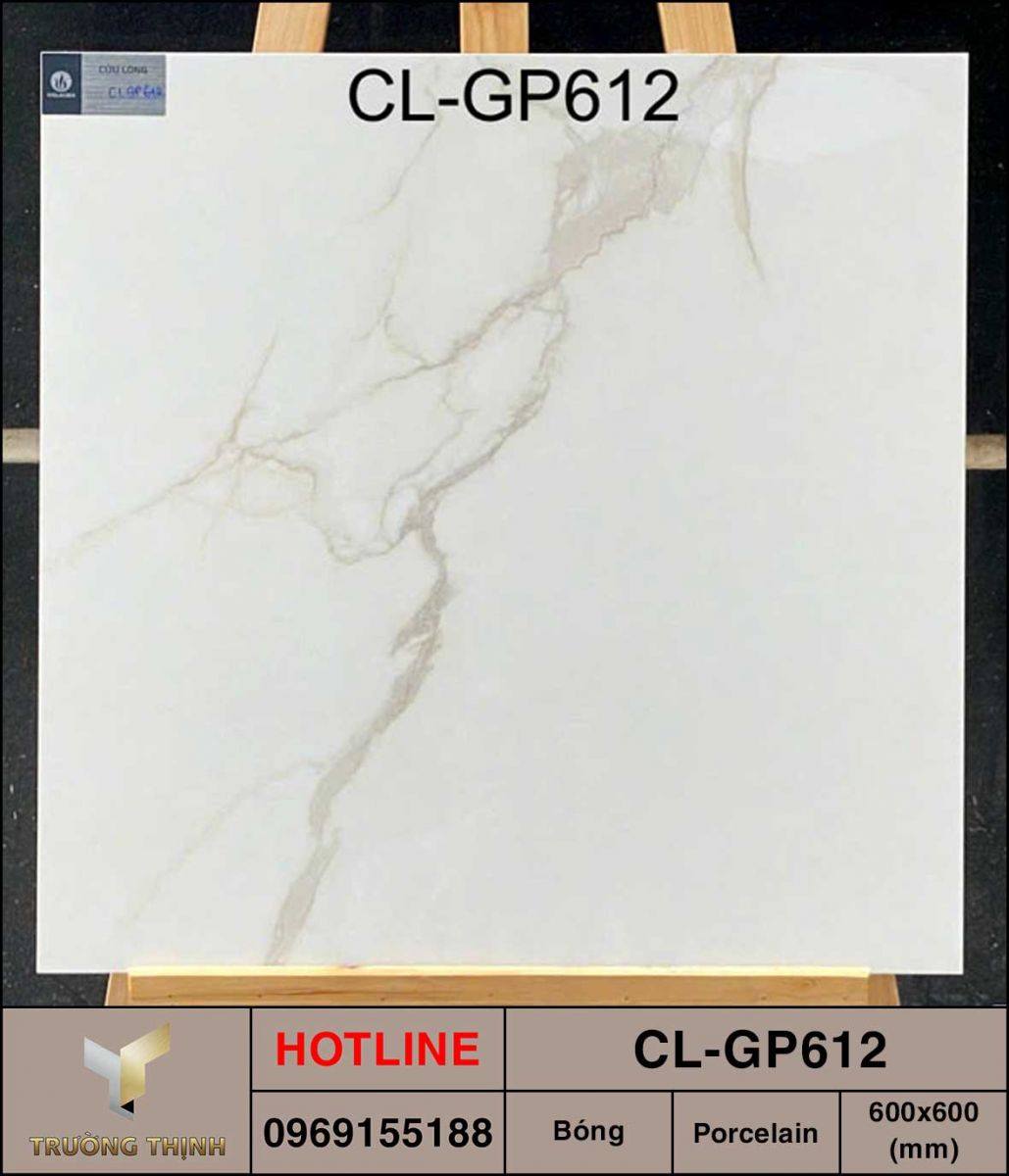 Gạch trắng khói 600x600 Viglacera Cửu Long CL-GP612 giá rẻ