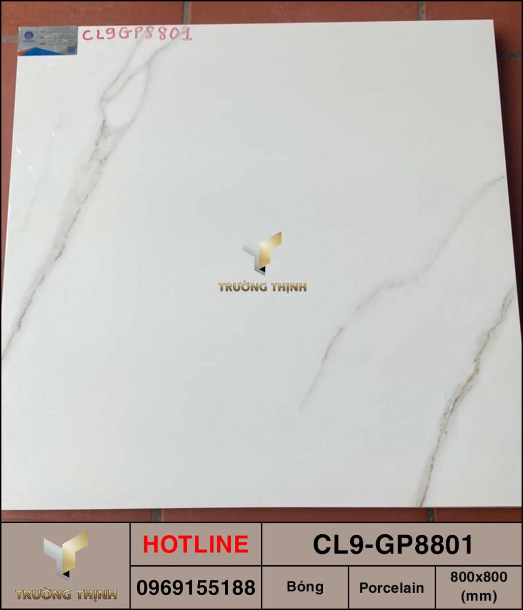 Gạch trắng khói 800x800 Viglacera Cửu Long CL9-GP8801 giá rẻ