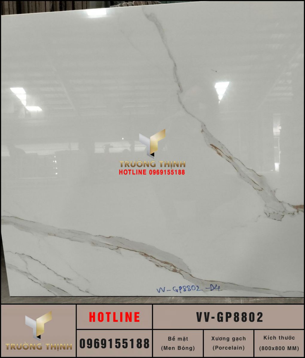 Gạch trắng khói vân mây 800x800 Viglacera VV-GP8802 cao cấp