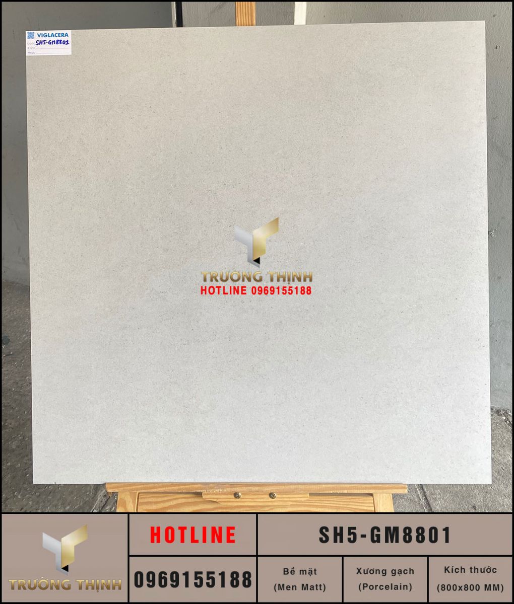 Gạch vân xi măng men khô 800x800 Viglacera SH5-GM8801 giá rẻ