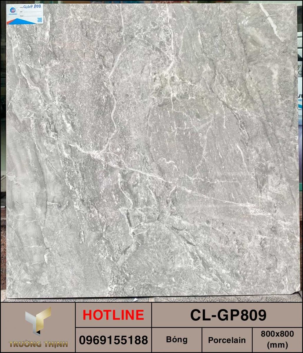 Gạch lát nền 800x800 Viglacera Cửu Long CL-GP809 vân đá