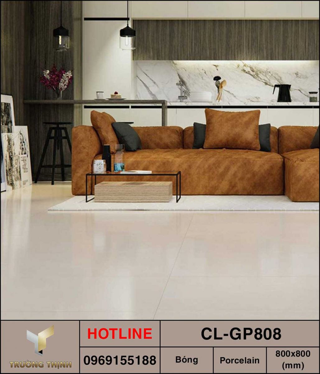 Ảnh mẫu 3D gạch lát nền 800x800 Viglacera Cửu Long CL-GP808