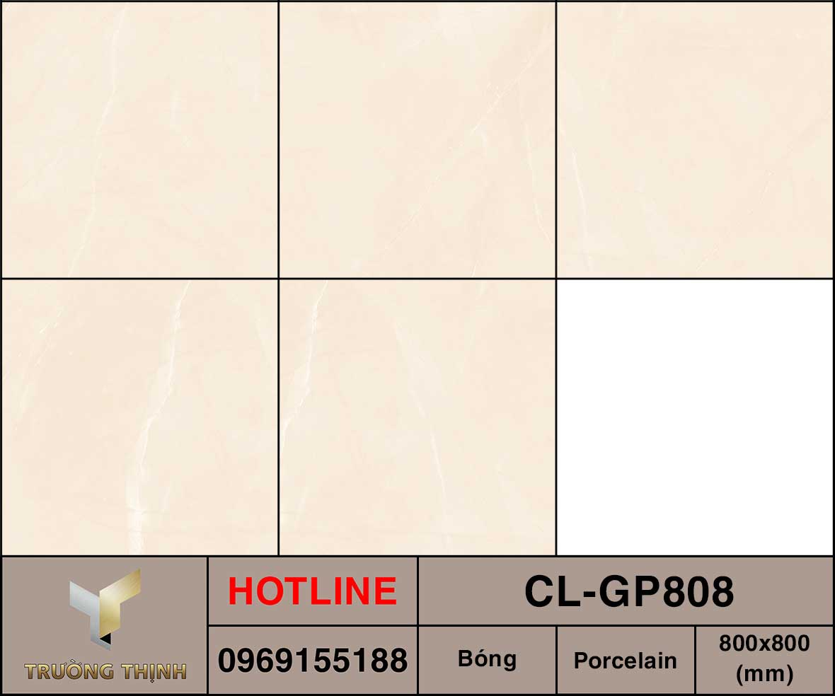 Ảnh mẫu gạch lát nền 800x800 Viglacera Cửu Long CL-GP808