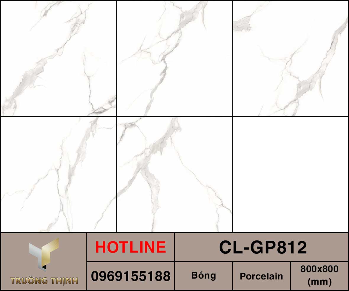 Ảnh mẫu gạch lát nền 800x800 Viglacera Cửu Long CL-GP812