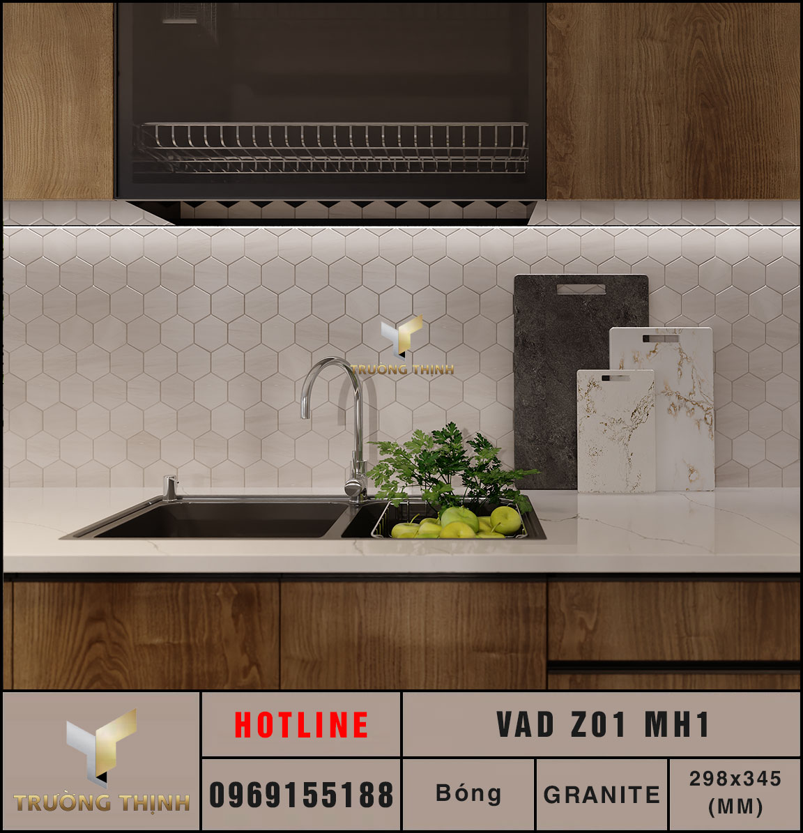 Ảnh mẫu gạch decor mosaic Eurotile Vân Du VAD Z01 MH1