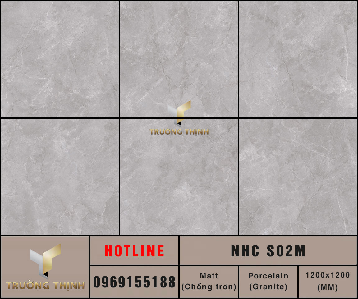 Ảnh mẫu gạch lát nền 1200x1200 Eurotile Nhã Ca NHC S02M