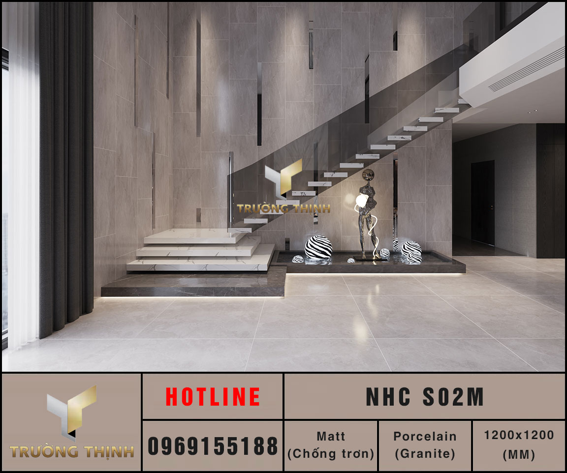 Ảnh mẫu Ảnh mẫu gạch lát nền 1200x1200 Eurotile Nhã Ca NHC S02M