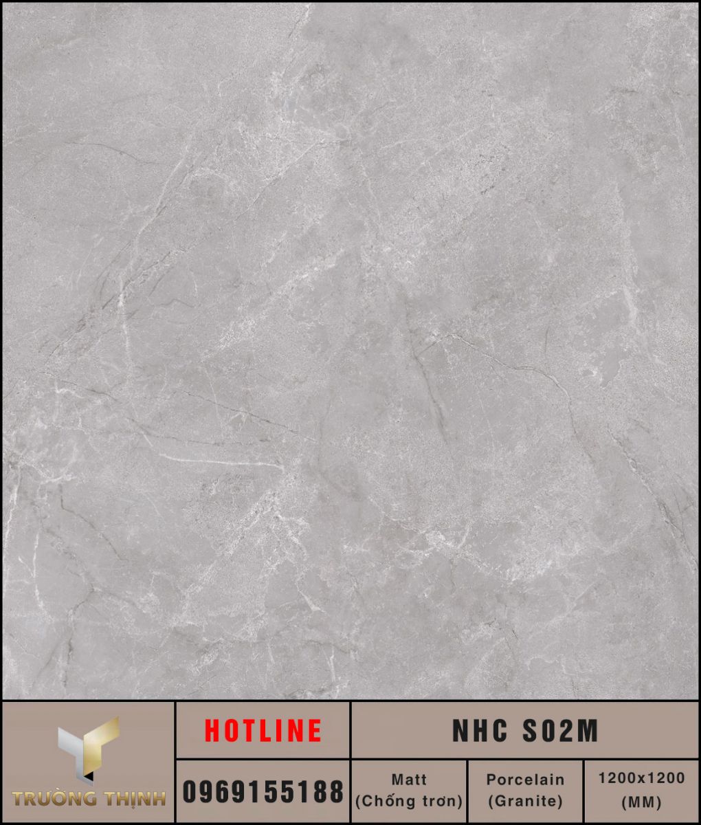 Gạch khổ lớn chống trơn 1200x1200 Eurotile Nhã Ca NHC S02M cao cấp