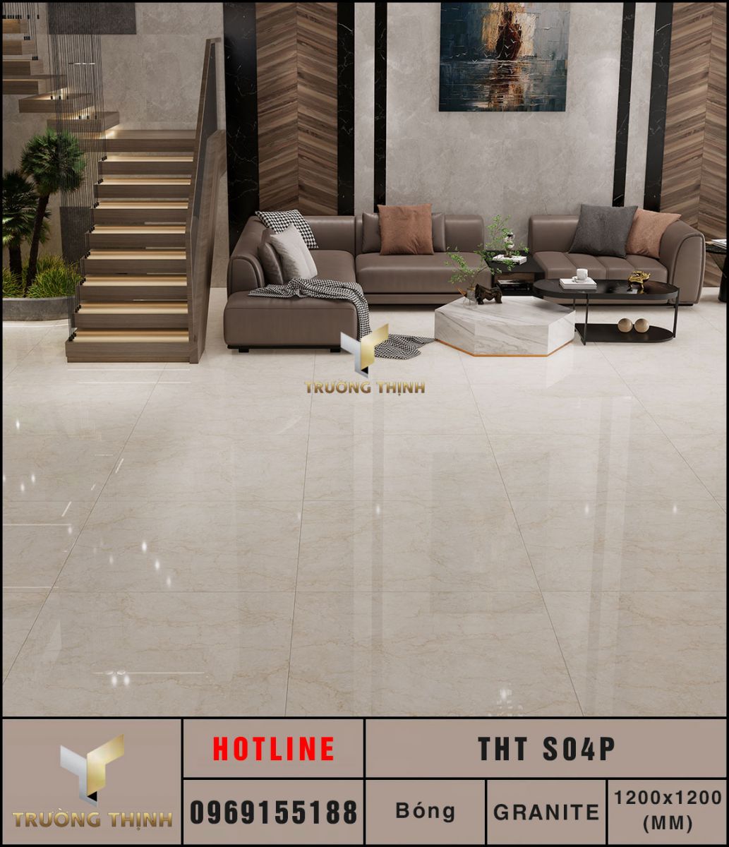 Ảnh mẫu gạch lát nền khổ lớn 1200x1200 Eurotile Thanh Tâm THT S04P