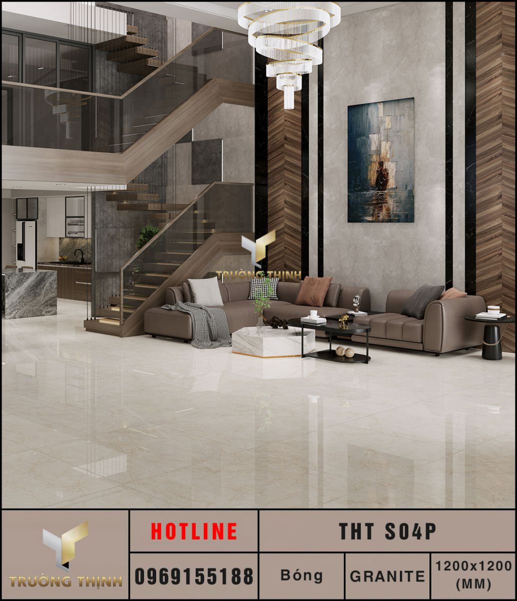 Ảnh mẫu gạch lát nền khổ lớn 1200x1200 Eurotile Thanh Tâm THT S04P