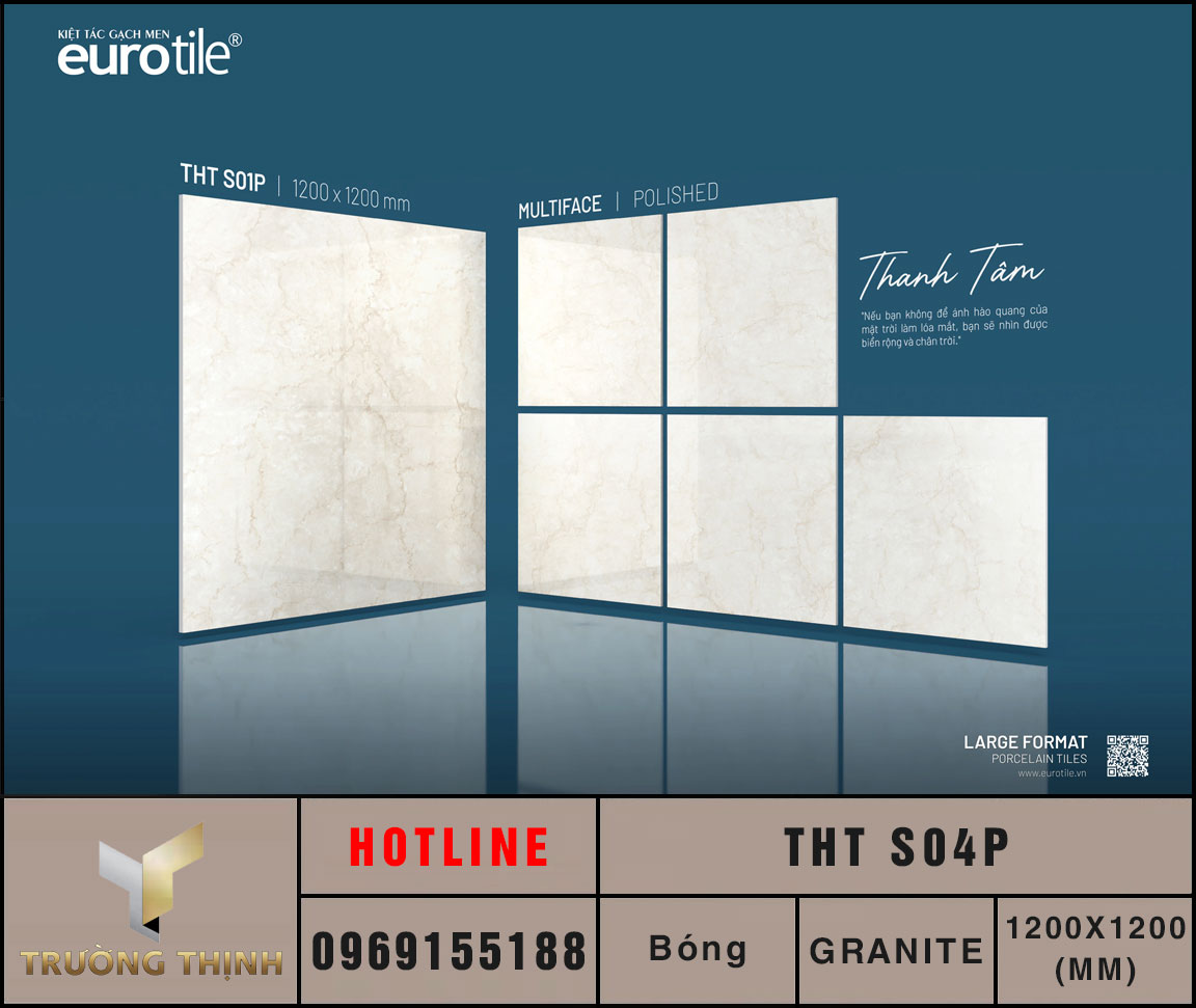 gạch lát nền khổ lớn 1200x1200 Eurotile Thanh Tâm THT S04P