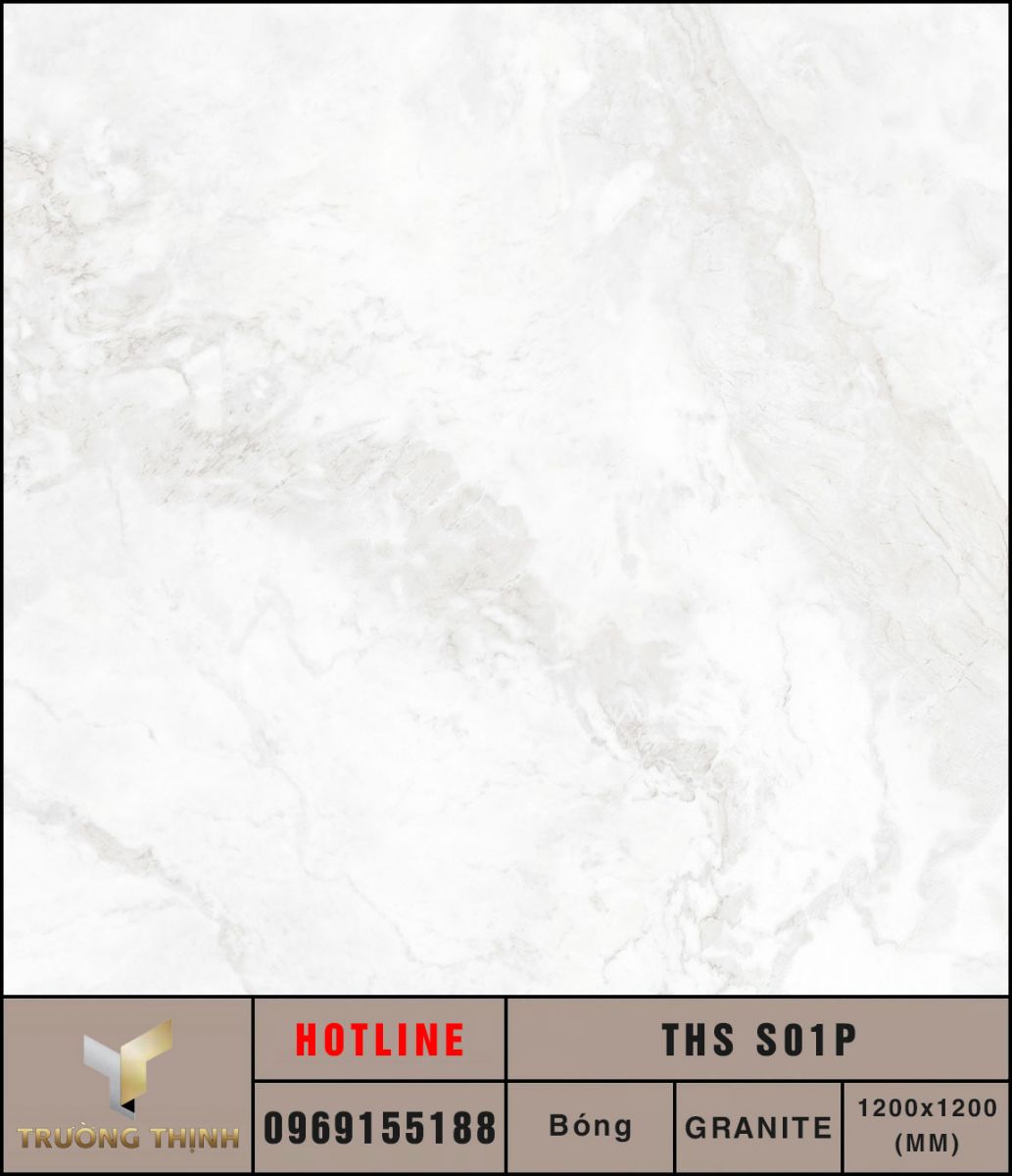 Gạch tấm lớn 1200x1200 Eurotile Thạch Sơn THS S01P bóng kiếng