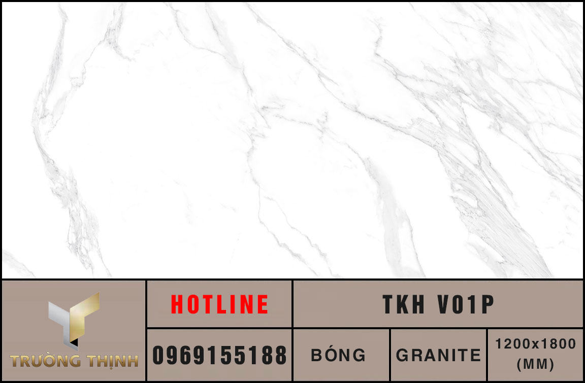 Gạch tấm lớn 1200x1800 Eurotile Thạch Khiết TKH V01P giá tốt