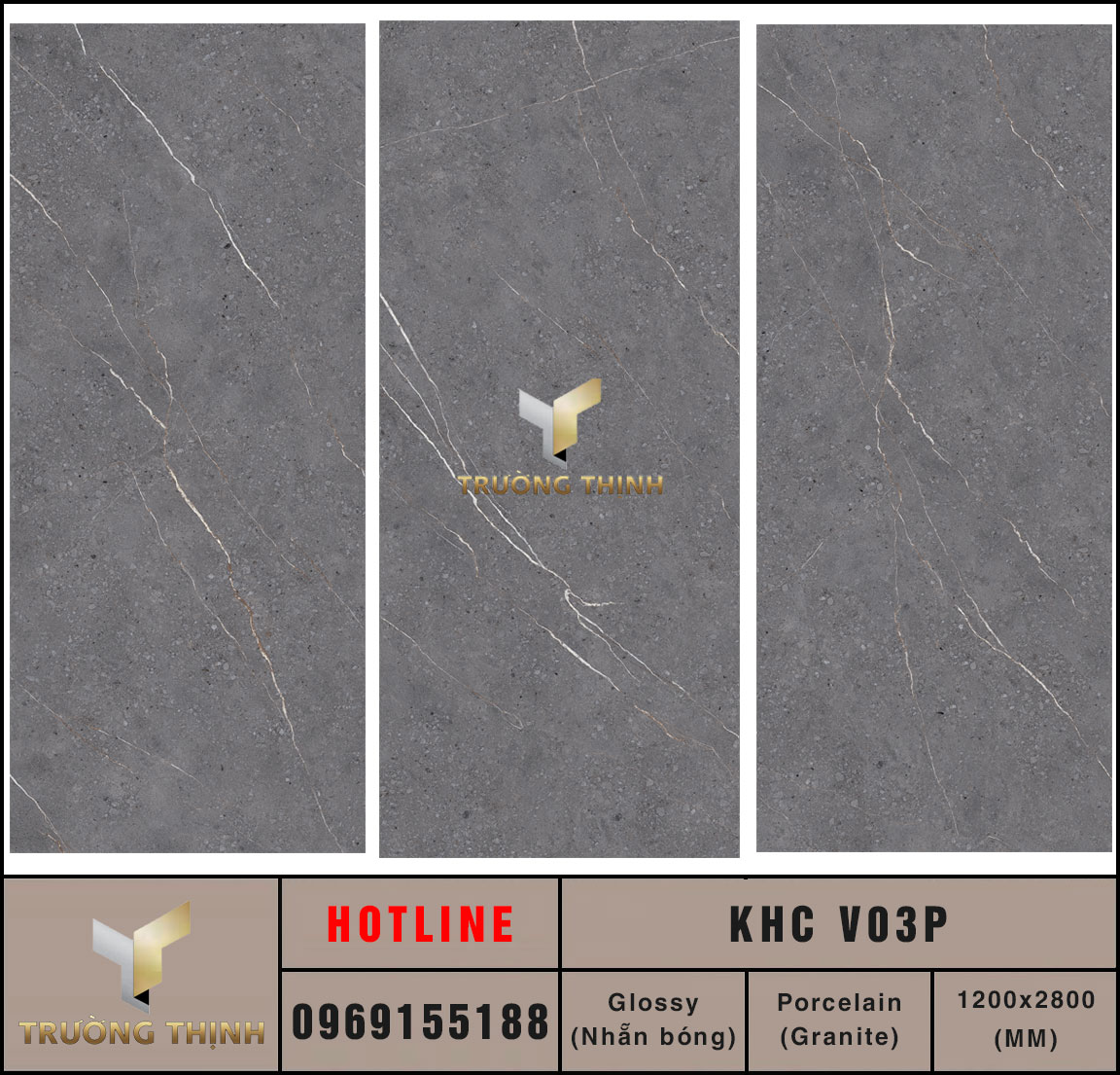 Ảnh mẫu 3 Face gạch ốp lát 1200x1800 Eurotile Khải Ca KHC V03P