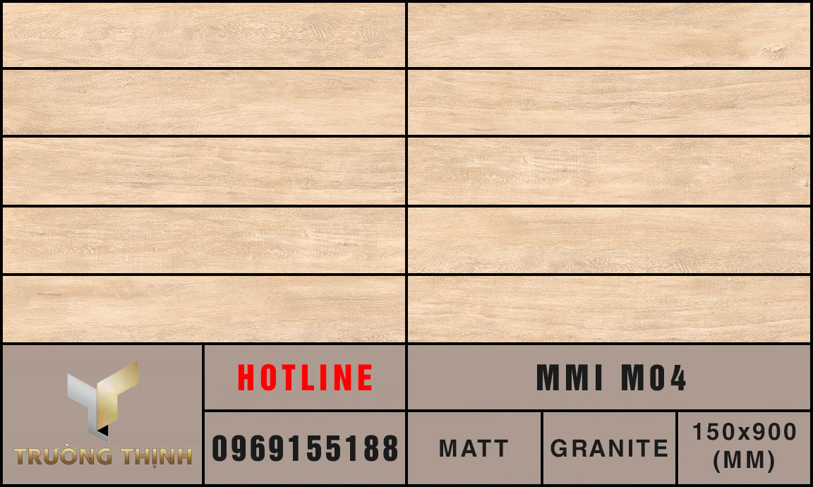 Ảnh MAP gạch ốp lát 150x900 Eurotile Mộc Miên MMI M04