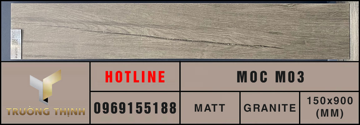 Gạch ốp lát 150x900 Eurotile Mộc Châu MOC M03