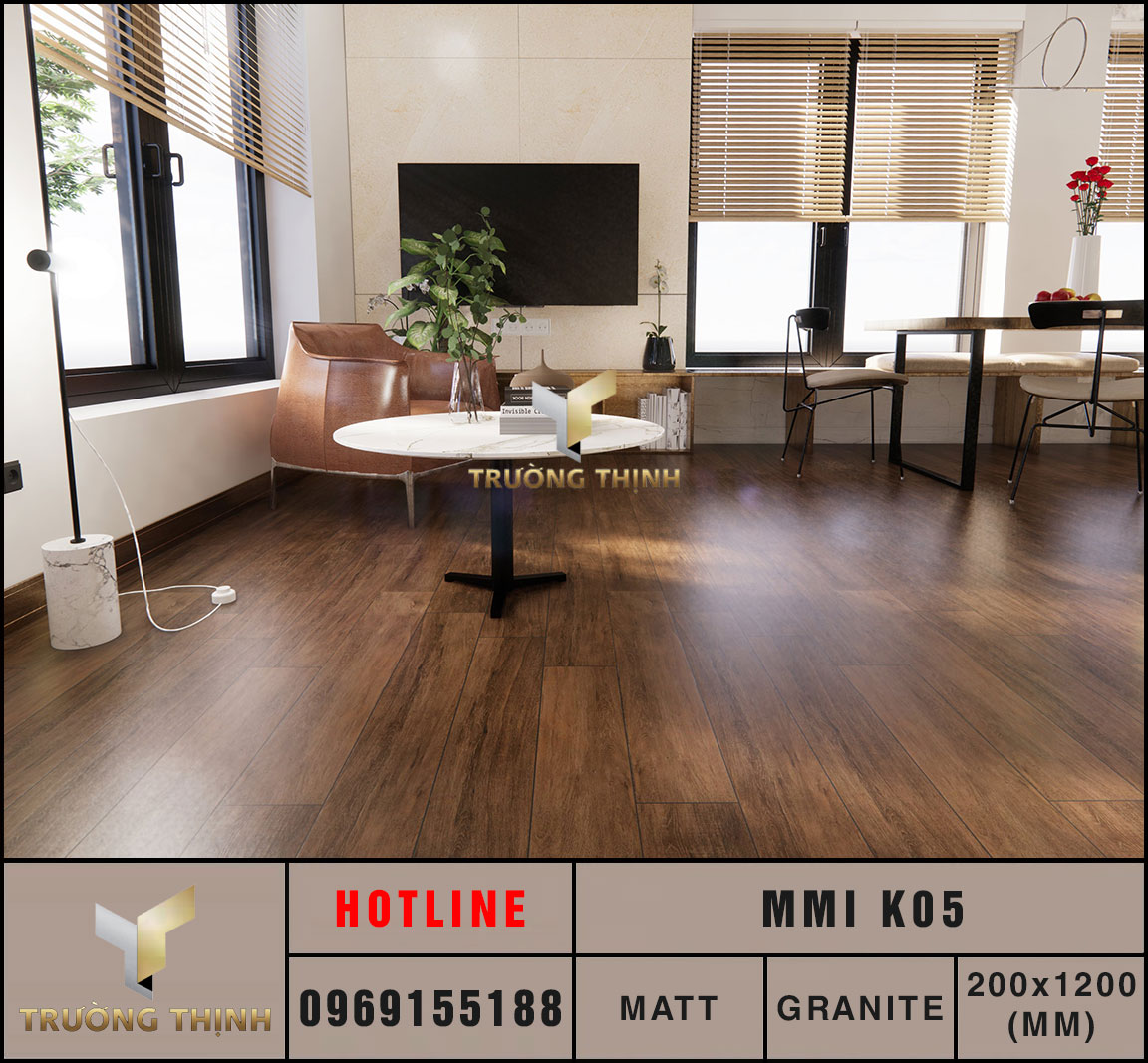 Gạch vân gỗ 200x1200 Eurotile Mộc Miên MMI K05 cao cấp