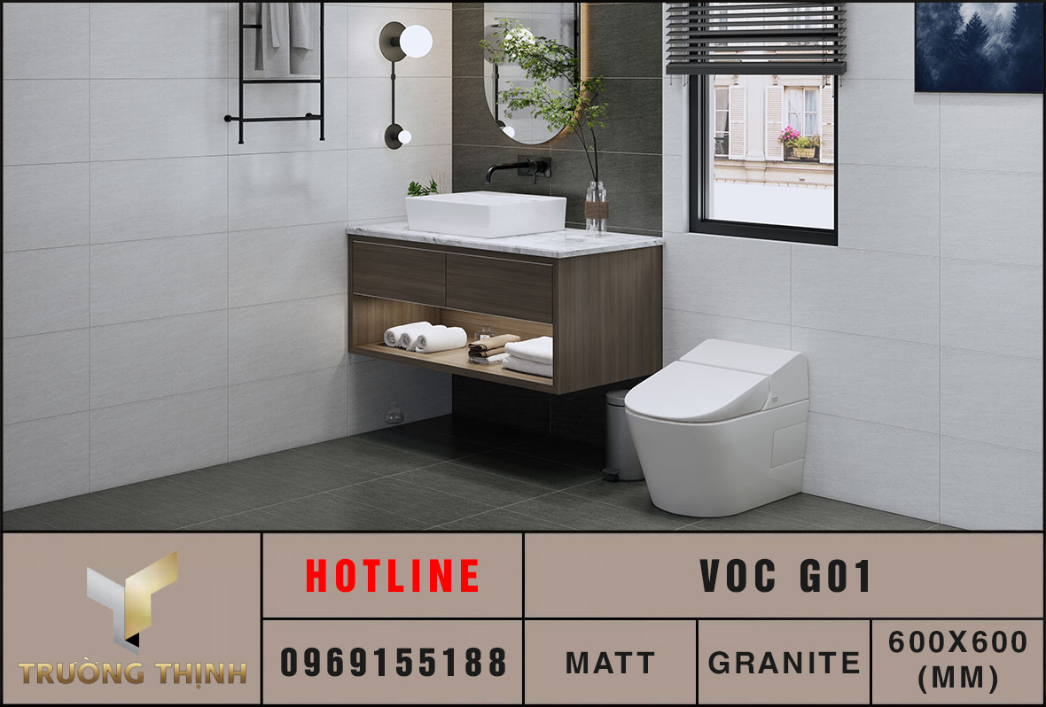 Ảnh phối cảnh 3D gạch ốp lát 300x600 Eurotile VOC G01