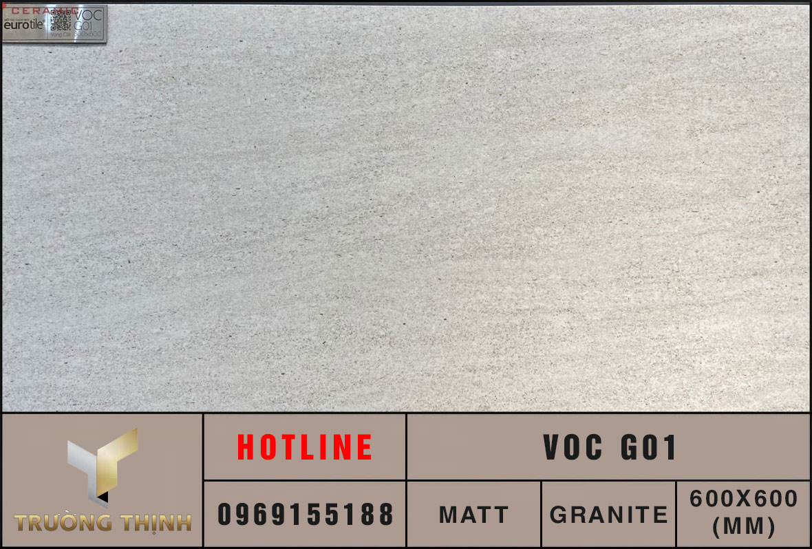 Gạch ốp lát 300x600 Eurotile Vọng Cát VOC G01 men khô