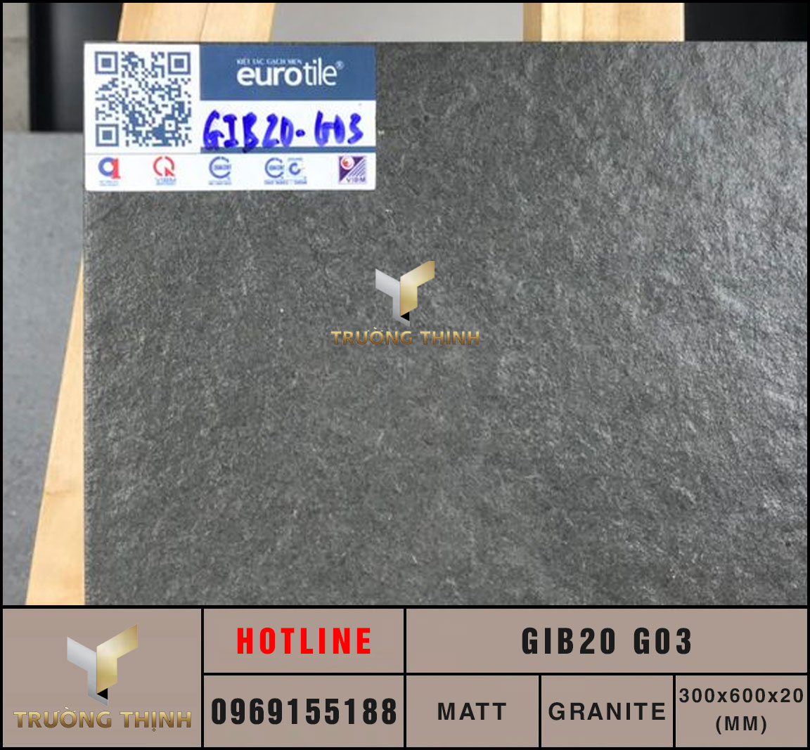 Ảnh gạch lát nền 300x600x20 Eurotile Gibellina GIB20 G03