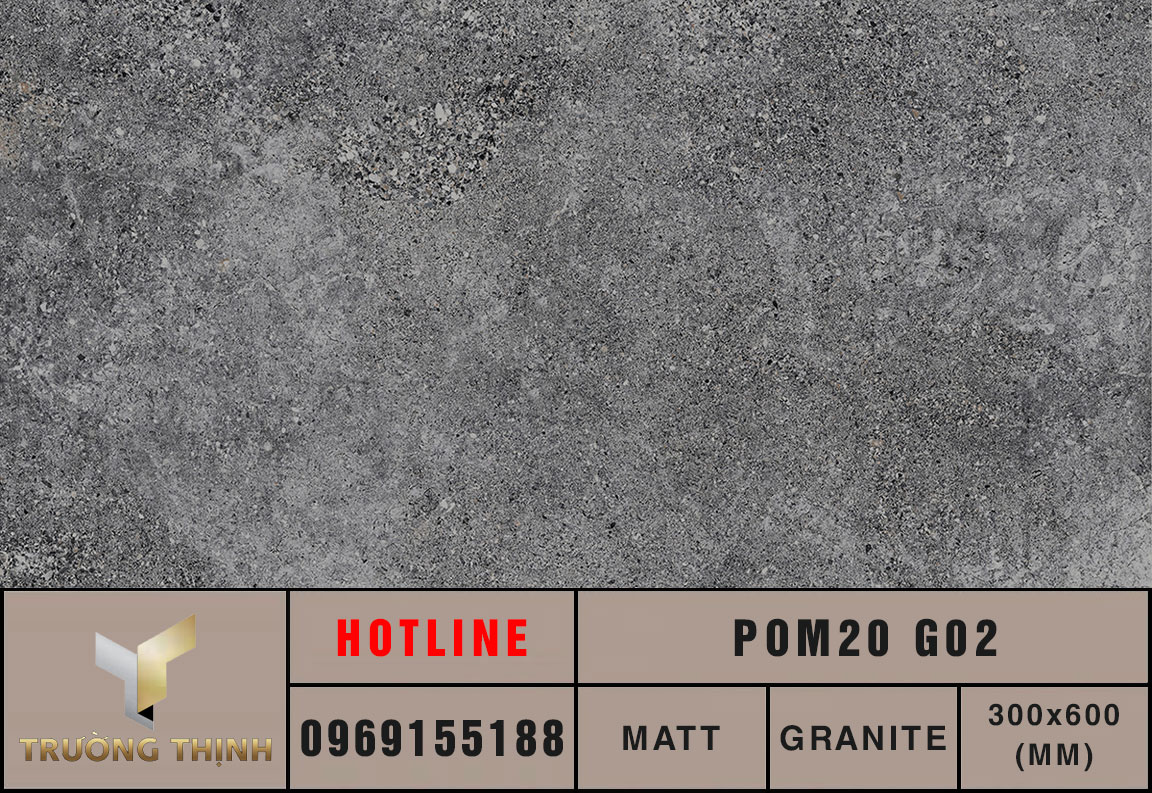 Gạch granite 2 phân 300x600 Eurotile Pompeii POM20 G02 cao cấp