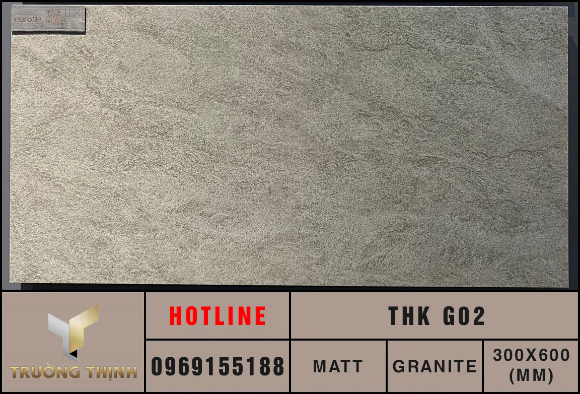 Gạch granite 300x600 Eurotile Thạch Khuê THK G02 cao cấp