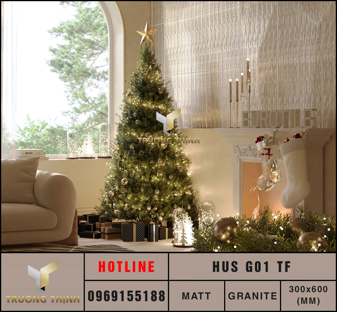 Ảnh mẫu gạch trang trí 300x600 Eurotile Huyền Sa HUS G01 TF TF